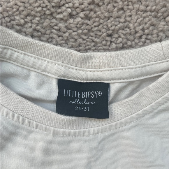 EUC Little Bipsy Cream Long Sleeve Tee - Picture 2 of 3